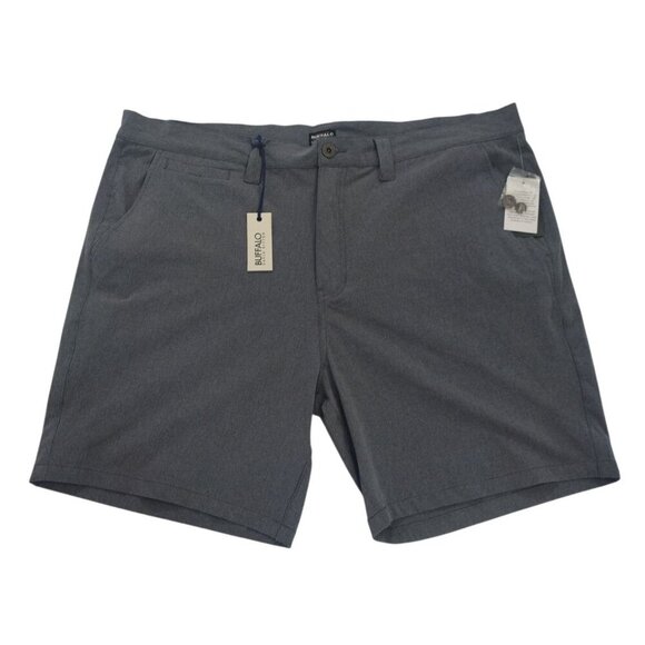 Buffalo David Bitton Mens Gray Casual Shorts Size 40  Lightweight Summer Wear. - Picture 1 of 6